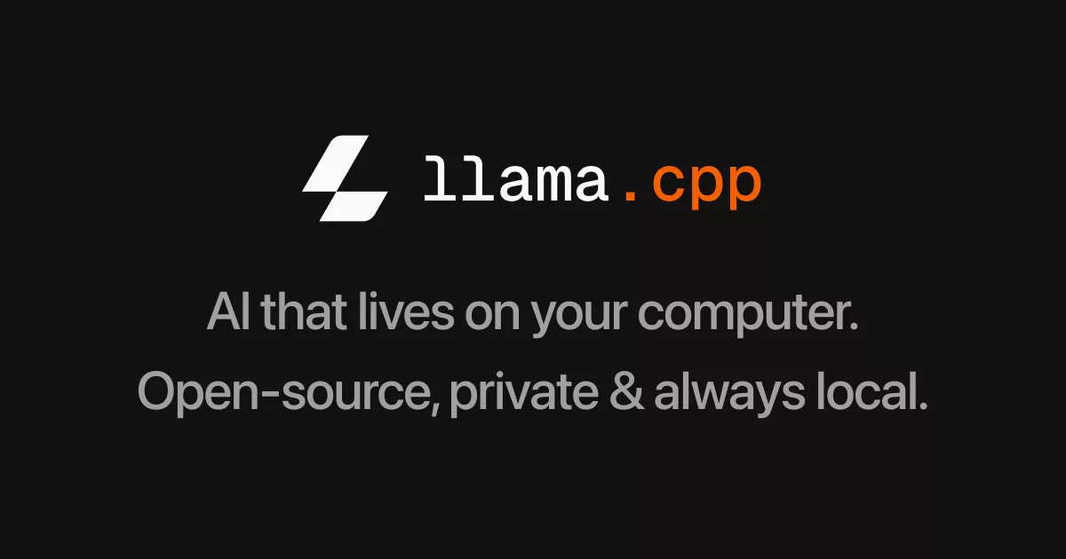 llama.cpp 官方站点分享图